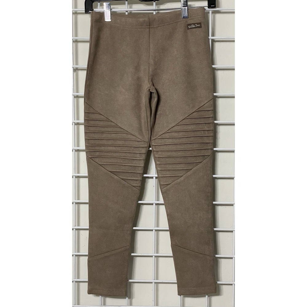 Matilda‎ Jane Girls Size 12 Heart To Heart Suede Moto Leggings Camel - Picture 2 of 6